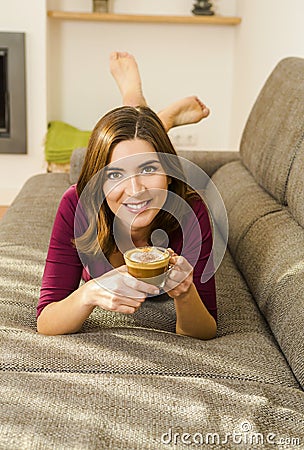 Capuchino Time Stock Photo