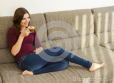 Capuchino Time Stock Photo