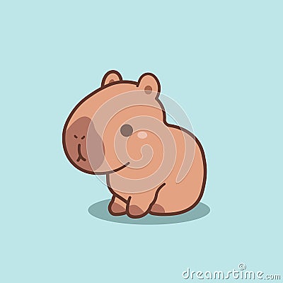 Capybara vector illustration Vector Illustration