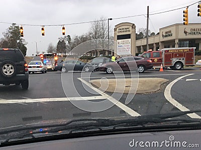 Car accident Editorial Stock Photo