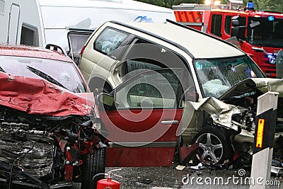 Car accident Stock Photo