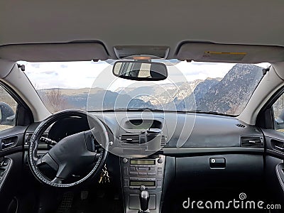 car air conductors aircondition inside backround Stock Photo