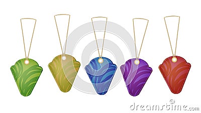 Car Air Freshener Aromatic Accessory Set Vector Vector Illustration