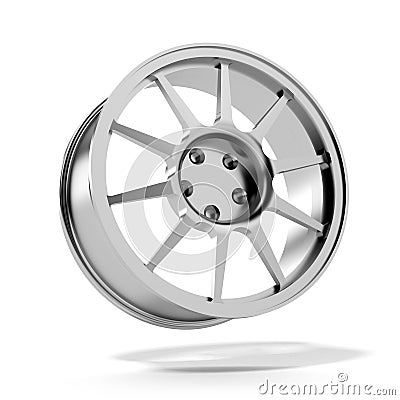 Car Alloy Rim Stock Photo