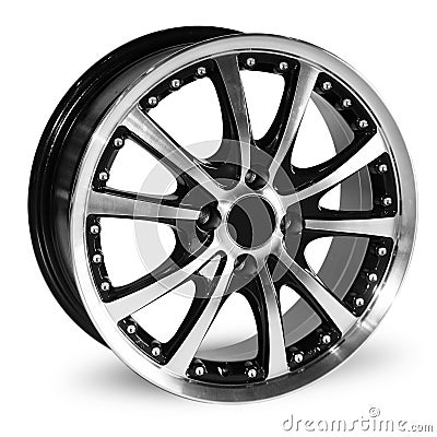 Car alloy wheel Stock Photo