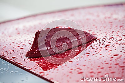 Car antenna detail Stock Photo