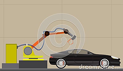 Car assembly illustration Vector Illustration