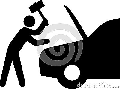 car,auto service Vector Illustration