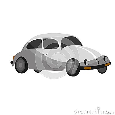 Car beetle isolated icon Vector Illustration