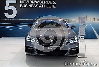 Car BMW 5er Editorial Stock Photo