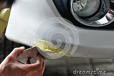 Car body repair Stock Photo