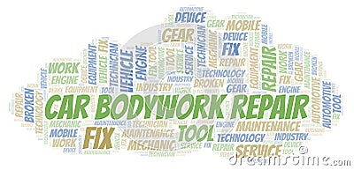 Car Bodywork Repair word cloud Stock Photo