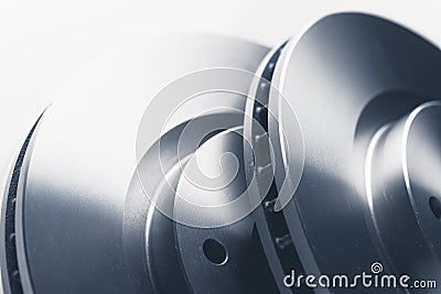 Car brake discs Stock Photo