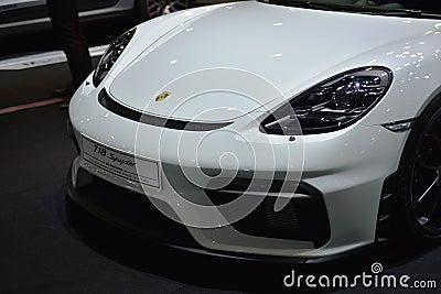 Car brand and related items. Come out to trade shows `Motor Show 2020 ` Editorial Stock Photo
