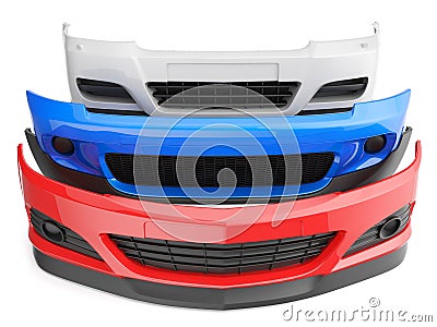 Car bumpers Stock Photo