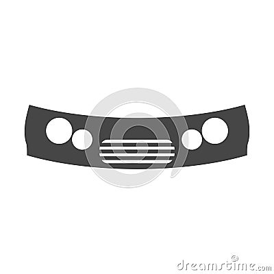 Car bumpers icon Stock Photo