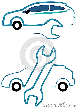 Car care Vector Illustration