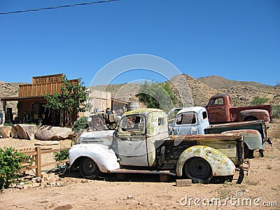 Car cemetery Stock Photo