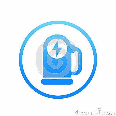 Car charging station icon, vector logo element Vector Illustration