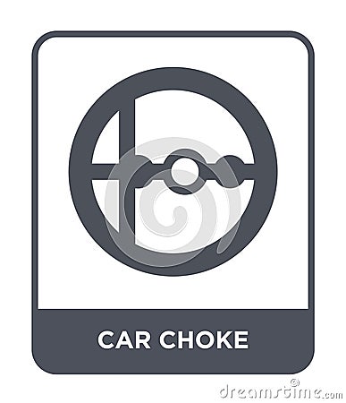 car choke icon in trendy design style. car choke icon isolated on white background. car choke vector icon simple and modern flat Vector Illustration