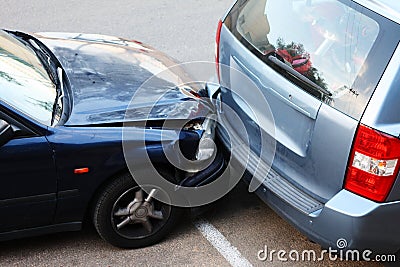 Car collision. Stock Photo