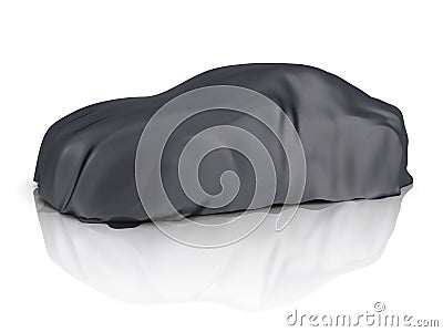 Car covered cloth Stock Photo