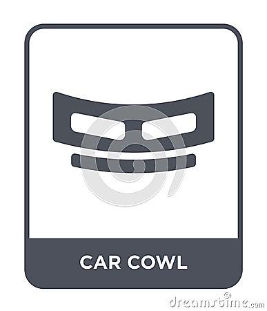 car cowl icon in trendy design style. car cowl icon isolated on white background. car cowl vector icon simple and modern flat Vector Illustration