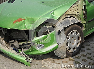 Car Crash Stock Photo