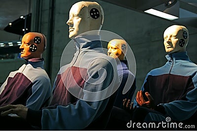 Car crash test dummy Stock Photo