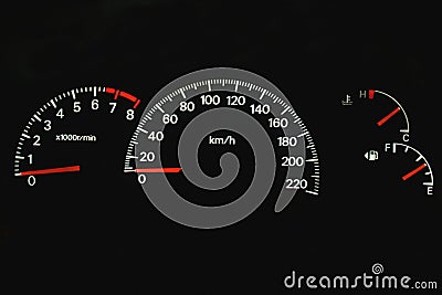 Car dashboard Stock Photo