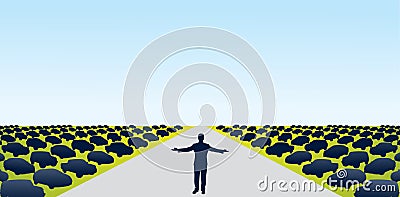 Car Dealership Vector Illustration