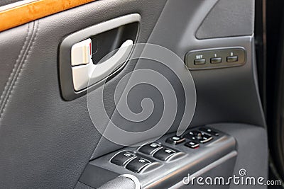 Car details. Car interior details Stock Photo