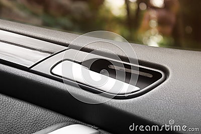 Car details. Car interior details Stock Photo