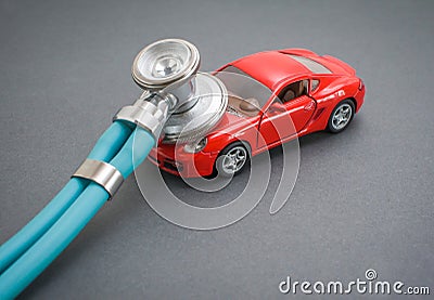 Car diagnostics, inspection, repair and maintenance Stock Photo