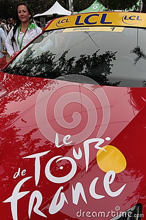 Car of Director of the Tour de France Editorial Stock Photo