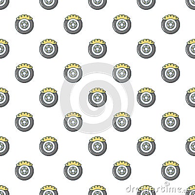 Car disk brake pattern seamless Vector Illustration