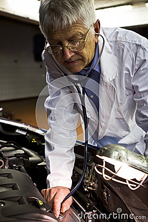 Car doctor Stock Photo