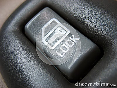 Car door lock switch Stock Photo