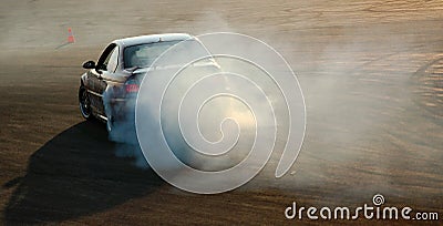 Car drifting Stock Photo