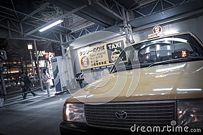 Taxi driver in japan Editorial Stock Photo