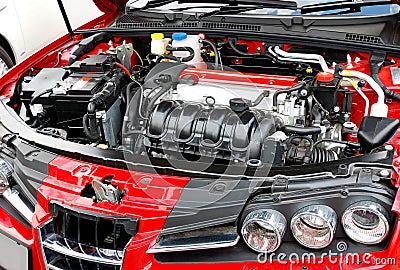 Car Engine Stock Photo
