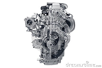 Car engine. Stock Photo