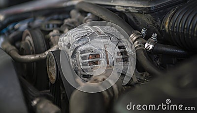 Car engine alternator 3 Stock Photo