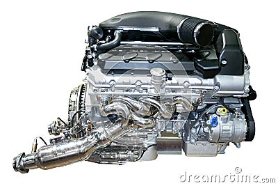 Car engine isolated Stock Photo