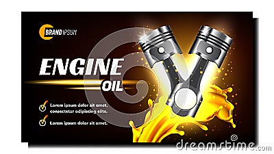 Car Engine Repair Service Promo Banner Vector Vector Illustration