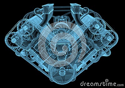 Car engine Stock Photo