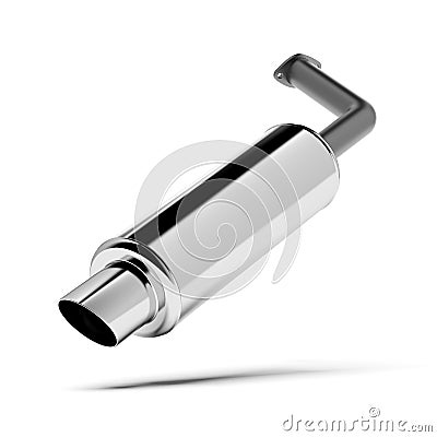 Car Exhaust Pipe Stock Photo