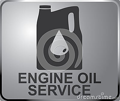 Car fix sign ENGINE OIL service Stock Photo