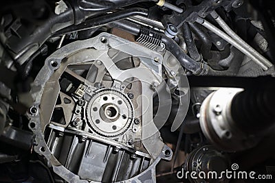 Car flywheel assembly 2 Stock Photo