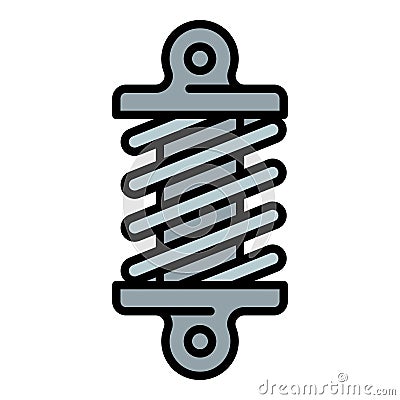 Car front suspension icon outline vector. Gear system Vector Illustration